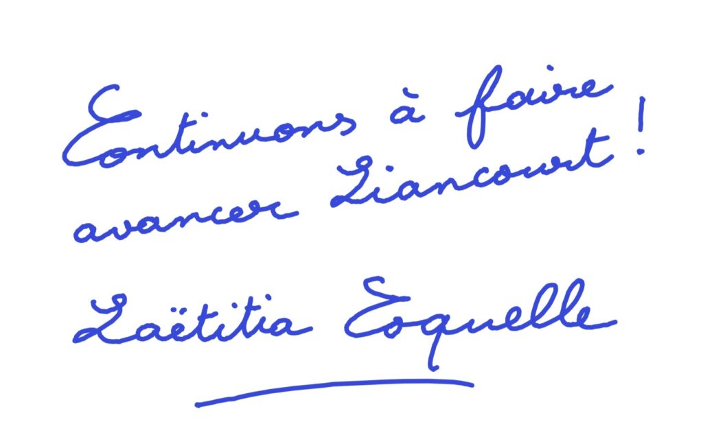 Continuer à faire avance Liancourt
